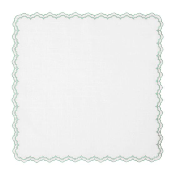 Imagem de Guardanapo Bordado Branco Celadon Poli-Bambu 45X45Cm Rafimex