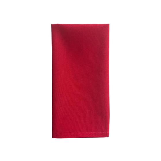 Imagem de Guardanapo de Boca Tecido 100% Algodão Tricoline Vermelho Arrumadinho Enxovais