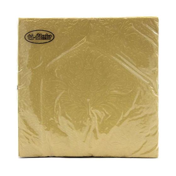 Imagem de Guardanapo de Papel Luxo Dourado 33x33cm 20 Unidades Ti-Flair