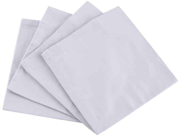 Guardanapo de Tecido Cinza 100% Algodão 45x45cm Buddemeyer Monreale 4 Peças