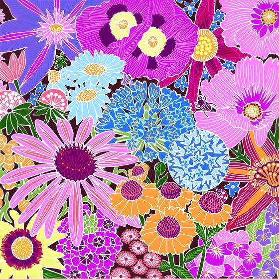 Imagem de Guardanapo para Decoupage Ambiente Flower Burst com 20 Unidades