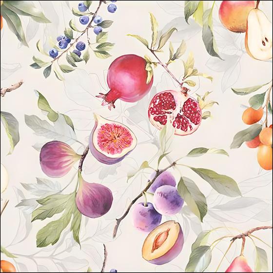 Imagem de Guardanapo para Decoupage Ambiente Frutas Diversas com 20 Unidades