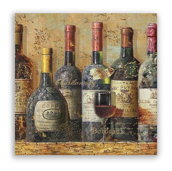 Imagem de Guardanapos para Decoupage Ambiente Melhores Vinhos 2 Unidades