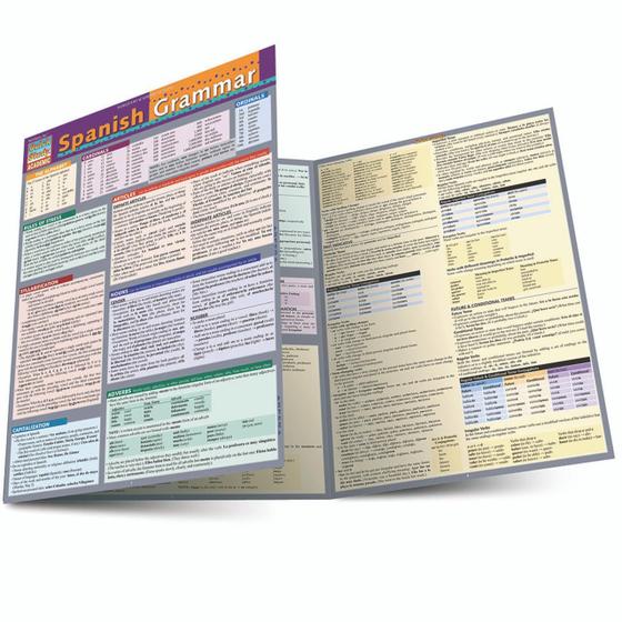 Imagem de Guia de referência laminado  Gramática espanhola  QuickStudy