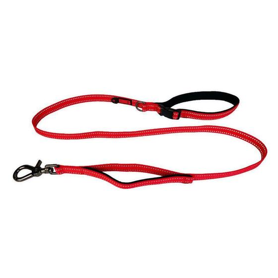 Guia Kong Traffic Leash 1,5M Vermelho G Refletivo p/Cachorro Coleira