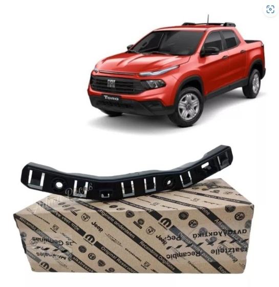 Imagem de Guia Parachoque Dianteiro Fiat Toro 2016 2017 2018 2019 2020 2021 2022 Lado Esquerdo Original