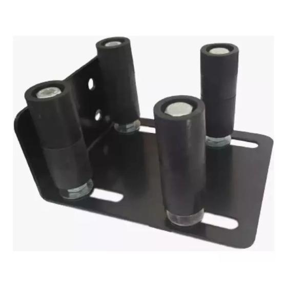 Imagem de Guia Portão 4 X 1 Com 4 Roletes 27,70 X 70 Mm - Preto