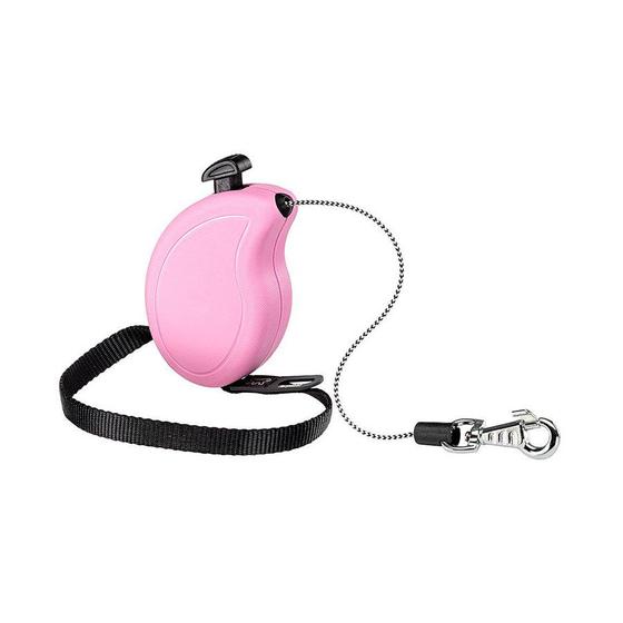 Imagem de Guia Retrátil Ferplast Flippy One Cord Mini Rosa para Cães