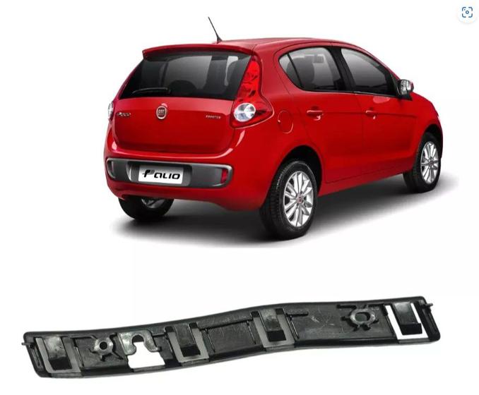 Imagem de Guia Suporte Parachoque Traseiro Fiat Palio Attractive 2012 2013 2014 2015 2016 2017 Lado Direito Original