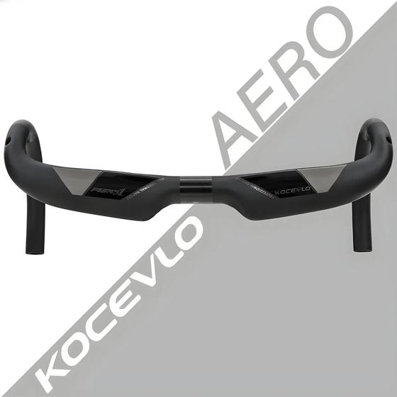 Guidon Vélo De Route Carbone AERO - Largeurs 380 à 440mm - Routage Interne - UD Mat