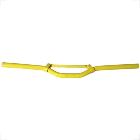 Imagem de GUIDÃO ALUMINIO COM REFORÇO PARA BIKE BICICLETA MTB DH 22.2x700MM GTU AMARELO NEON