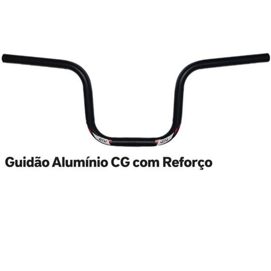 Imagem de Guidão de Ferro CB com Reforço - Guidão Moto