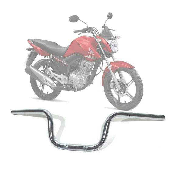 Imagem de Guidão De Moto Com Suporte Peso Pezinho Modelo Cargo Fan Titan CG Star 160/150/125 Motocicleta