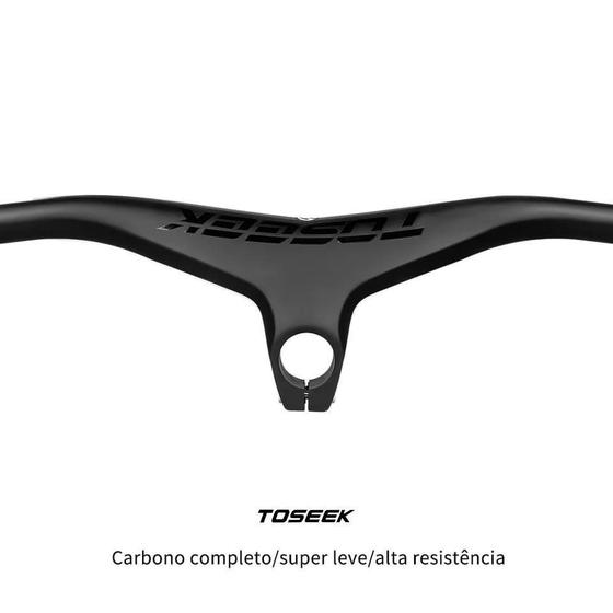 Imagem de Guidão Integrado Mtb Full Fibra De Carbono 3K 700X80Mm