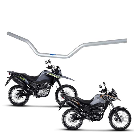 Imagem de Guidão Modelo Original 1,9mm compatível com NXR 160/BROS 2015 cor Prata Pro Tork - GU-135HPTA