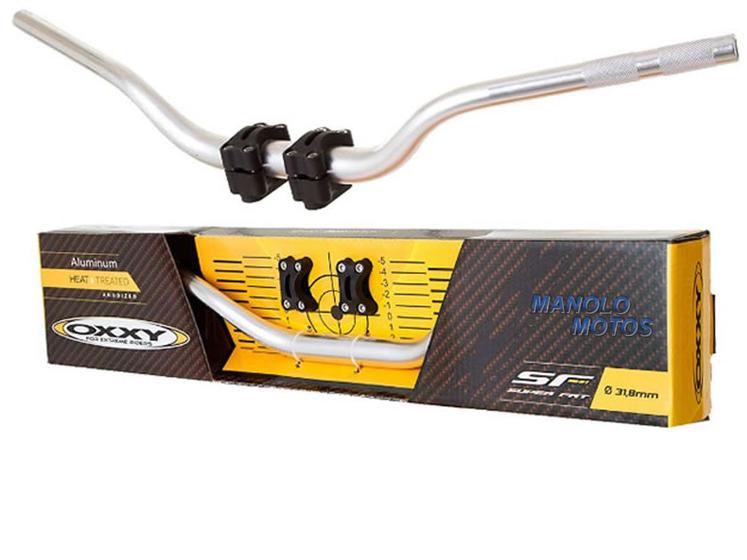 Imagem de Guidão Oxxy Super Fat Bar Alto + Adaptador Bros/XRE/Lander/Tenere/Xtz