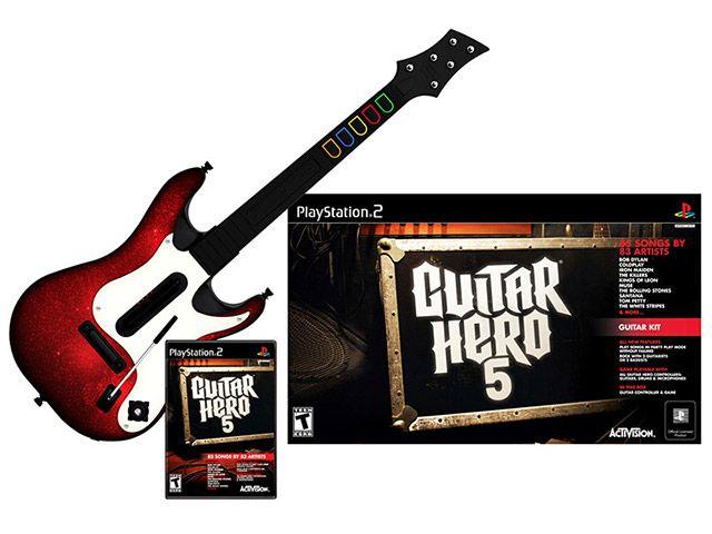Imagem de Guitar Hero: 5 com Guitarra para PS2