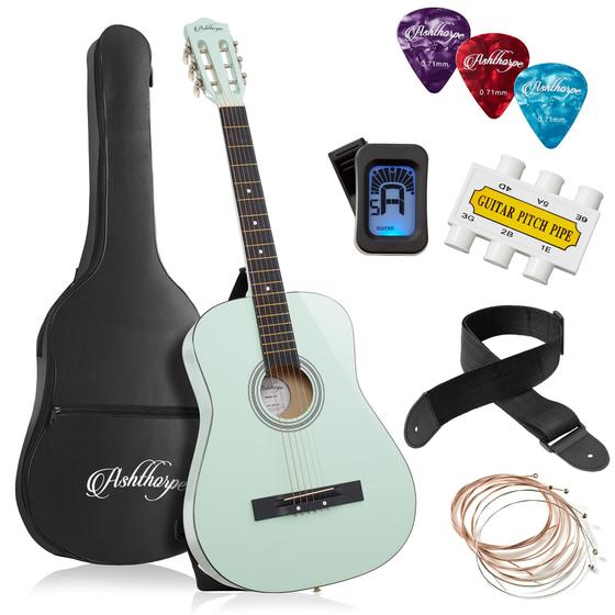Imagem de Guitarra Acústica Ashthorpe para Iniciantes - 38 Polegadas com Acessórios