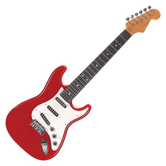 Imagem de Guitarra Eletrônica Infantil Brinquedo Rock Star - Art Brink - Vermelho