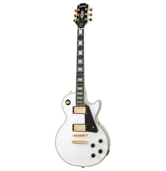Guitarra EpiPhone Les Paul Custom Aw-alpine White Menor preço em Guitarra EpiPhone Les Paul Custom Aw-alpine White