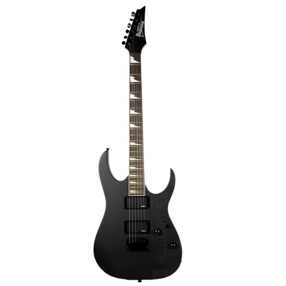 Imagem de Guitarra Ibanez Super Strato HH GRG 121DX BKF Black Fosca Guitar com Captação Ceramic