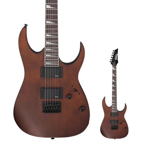 Guitarra Ibanez Super Strato HH GRG 121DX WNF Walnut Flat Menor preço em Guitarra Ibanez Super Strato HH GRG 121DX WNF Walnut Flat