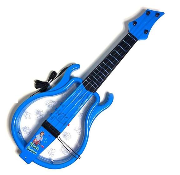 Imagem de Guitarra Instrumento Musical Infantil Luz Menino Diversão