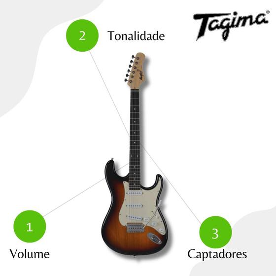 Imagem de Guitarra Memphis Stratocaster MG-30 Tagima - AWH