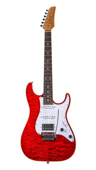 Imagem de Guitarra Seizi Katana Musashi Plus Hss Rw Quilted Ruby Red