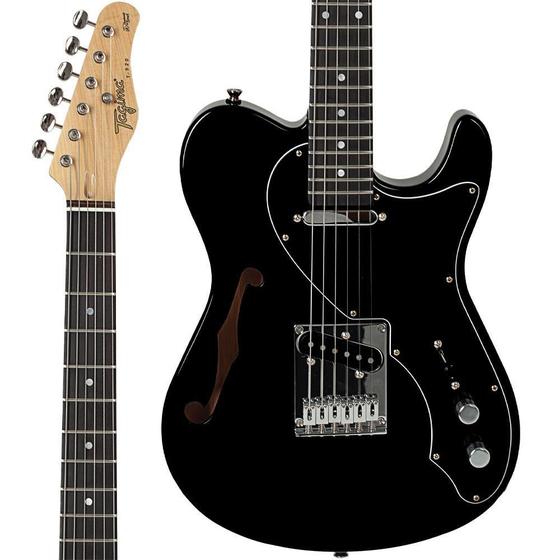 Imagem de Guitarra Semi Acustica Tagima T920 BK Preta Escala Escura