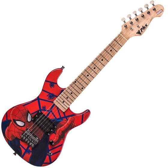 Imagem de Guitarra Stratocaster Infantil Marvel Spider-Man GMS-K1 PHX