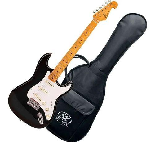 Imagem de Guitarra Stratocaster SX SST57 Bk Vintage Series Preta Com Bag