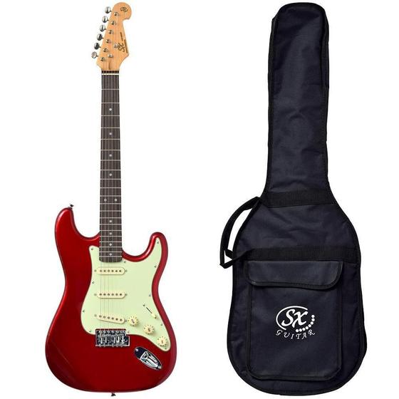 Imagem de Guitarra Stratocaster SX SST62 Car Vermelho Vintage com Bag