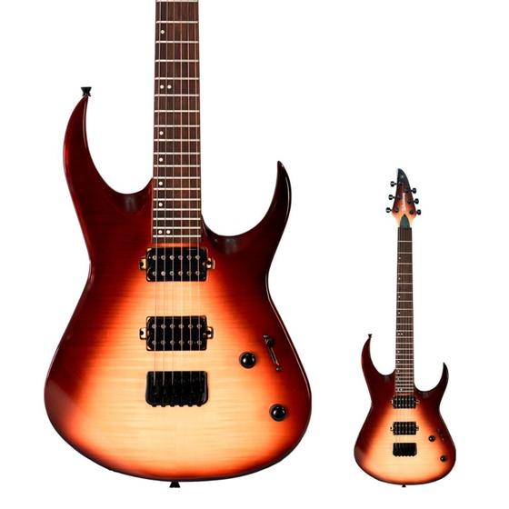 Imagem de Guitarra Super Strato Waldman WM320F BRB Brown Burst