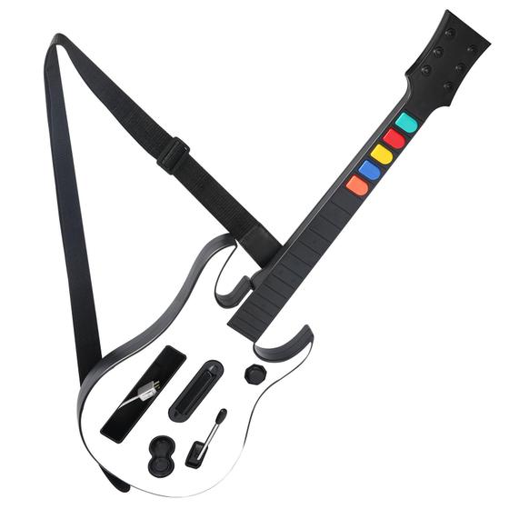 Imagem de Guitarra Wii KYAYUGM Branca - Compatível com Nintendo Wii