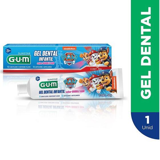 Imagem de Gum GEL Dental Infantil Patrulha Canina 50G Bubble GUM