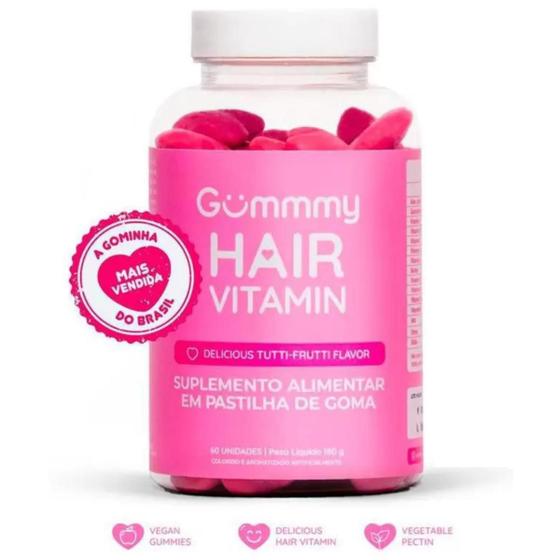 Gummy Hair Vitamin Original Cabelo Pele Unha 60 Gomas