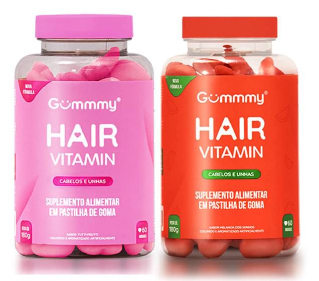 Imagem de Gummy Hair Vitamin Original Tutti Frutti + Melancia