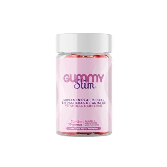 Imagem de Gummy Slim Suplemento Alimentar Natural 1 pote com 30 Gomas Sabor Frutas Vermelhas Original