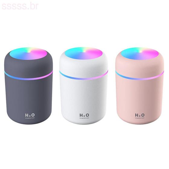 Imagem de H2o umidificador de ar 300ml portátil mini usb difusor aroma com névoa fria para o quarto