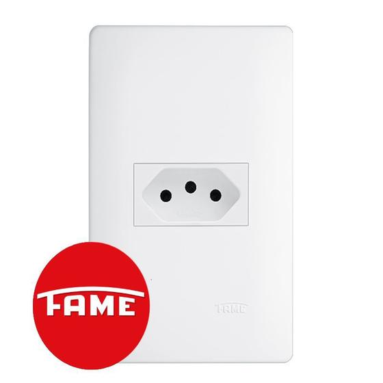 Imagem de HABITAT Conjunto 4x2 Tomada 2P+T 10A com Placa - FAME (3770)