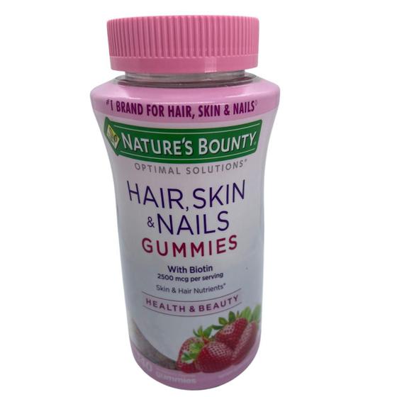 Hair Skin E Nails 140 Gummies Original Importado - Nature's Bounty -  Biotina - Magazine Luiza