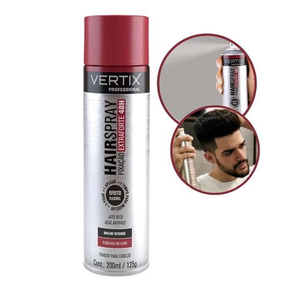 Imagem de Hair Spray de Cabelo Fixação Extraforte 48H Efeito Flexível Brilho Intenso 200ml Ricca