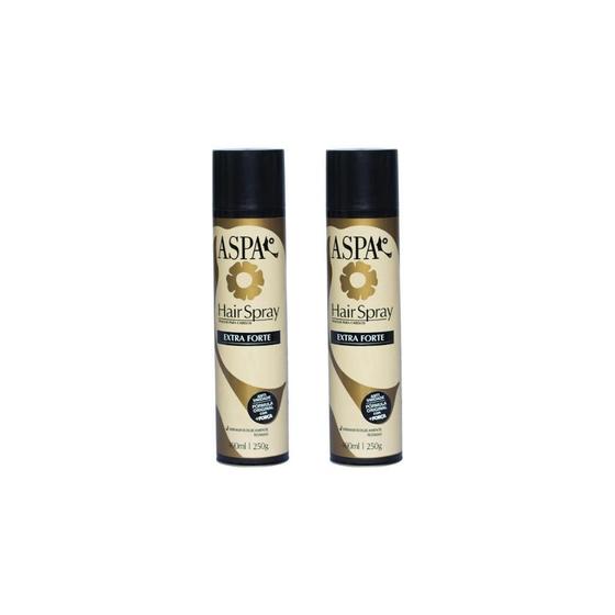 Imagem de Hair Spray Fixador Aspa Extra Forte 400Ml-Kit C/2Un