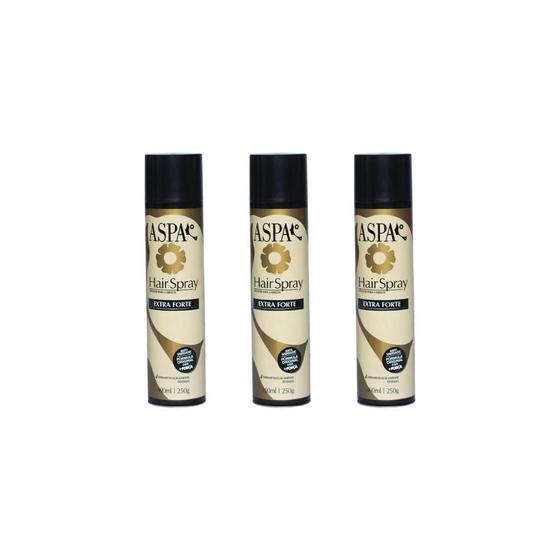 Imagem de Hair Spray Fixador Aspa Extra Forte 400Ml-Kit C/3Un