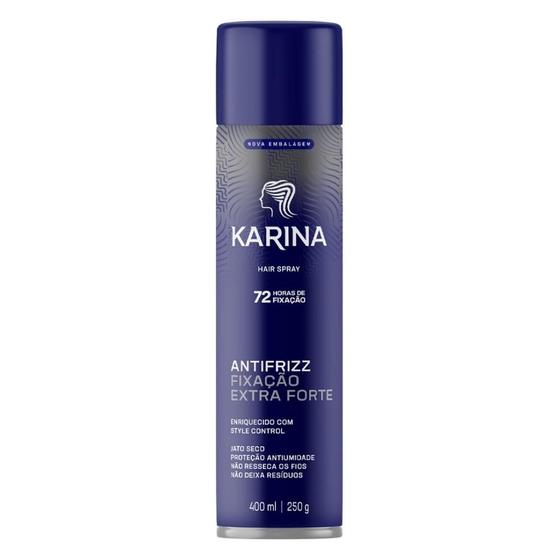 Imagem de Hair Spray Karina Ceramidas Fixação Forte 400ml