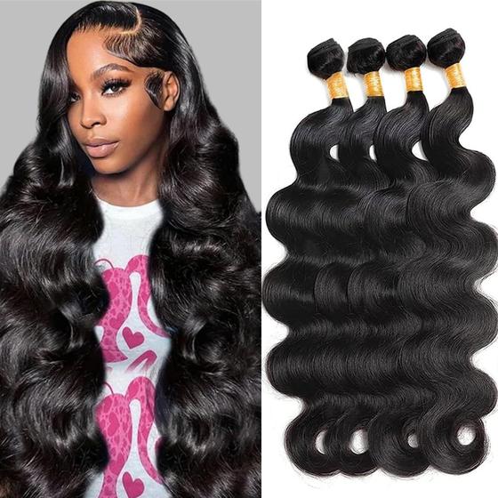 Imagem de Hair Weave Bundles rao 12A Body Wave 100% cabelo brasileiro