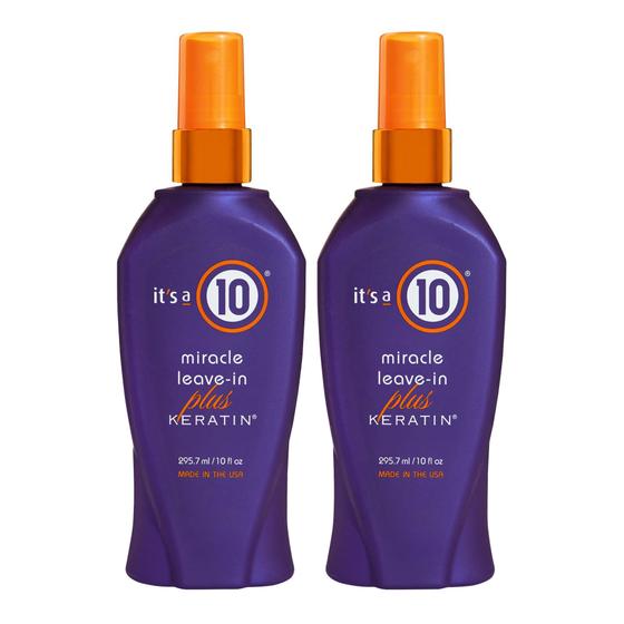 Imagem de Haircare It's a 10 Miracle Leave-In Plus Keratin - Kit com 2 Unidades (300mL cada)