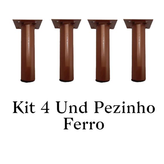 Imagem de Hairpin Legs Tipo Cannes Redondo 12cm Bronze Kit  4 Und Medcombo