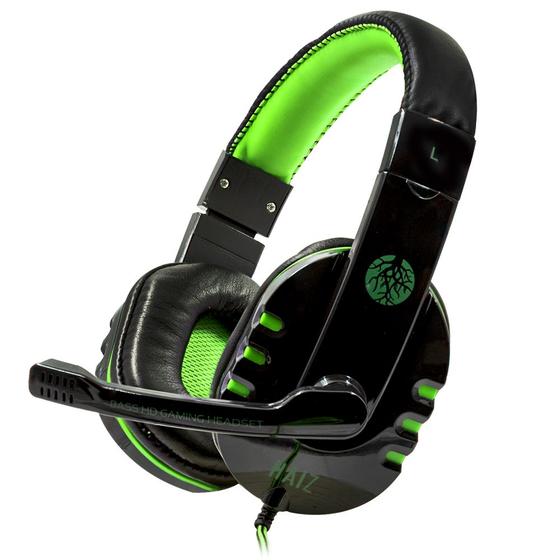 Imagem de Haiz headphone gamer alpha bass - verde - hz-1804